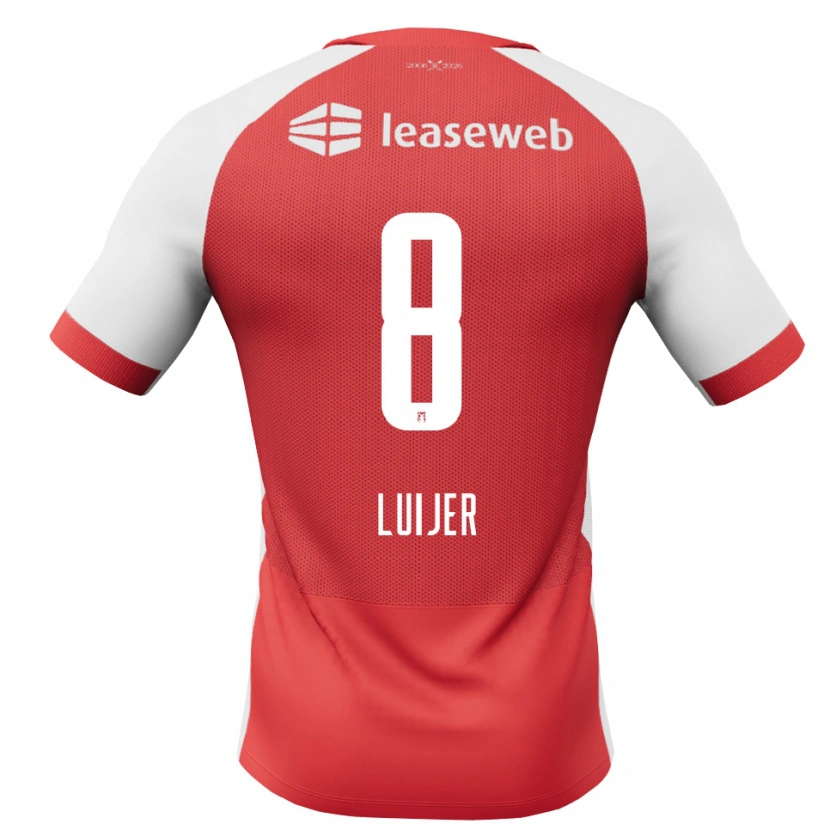 Danxen Męski Rick Luijer #8 Czerwony Biały Czarny Domowa Koszulka 2026/27 Koszulki Klubowe