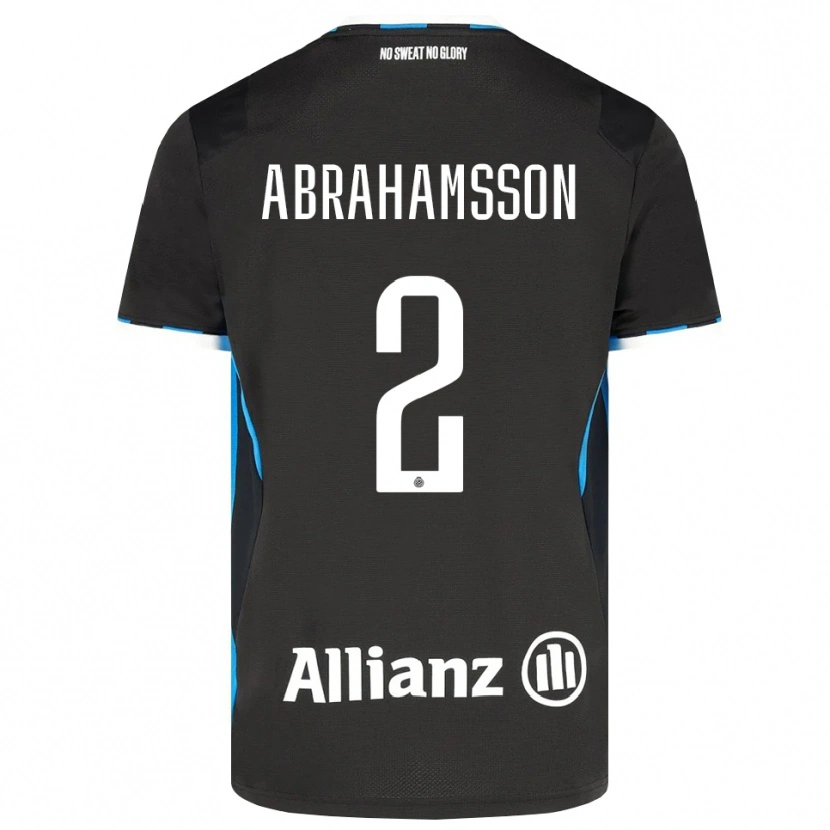 Danxen Męski Sejde Abrahamsson #2 Czarny Czerwony Niebieski Domowa Koszulka 2026/27 Koszulki Klubowe