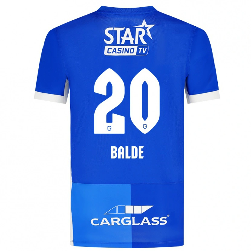 Danxen Męski Thierno Balde #20 Średni Niebieski Królewski Niebieski Biały Domowa Koszulka 2026/27 Koszulki Klubowe