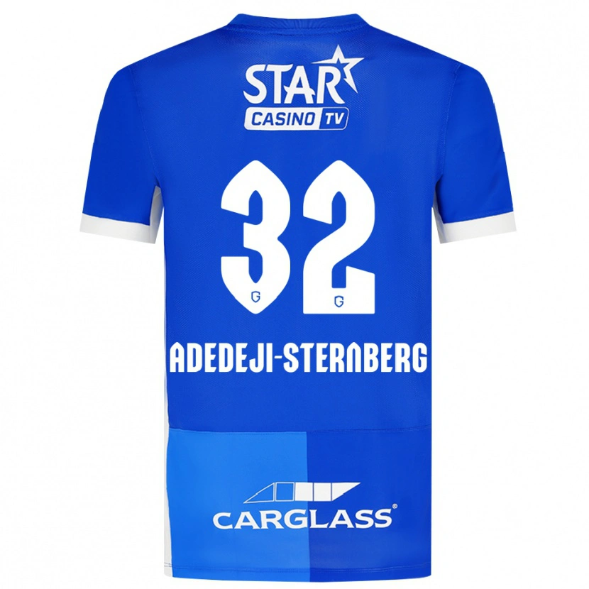 Danxen Męski Noah Adedeji-Sternberg #32 Średni Niebieski Królewski Niebieski Biały Domowa Koszulka 2026/27 Koszulki Klubowe