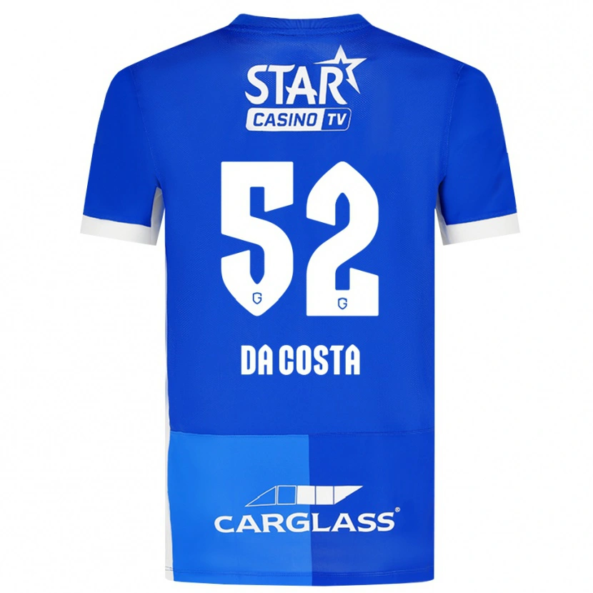 Danxen Męski Wilson Da Costa #52 Średni Niebieski Królewski Niebieski Biały Domowa Koszulka 2026/27 Koszulki Klubowe