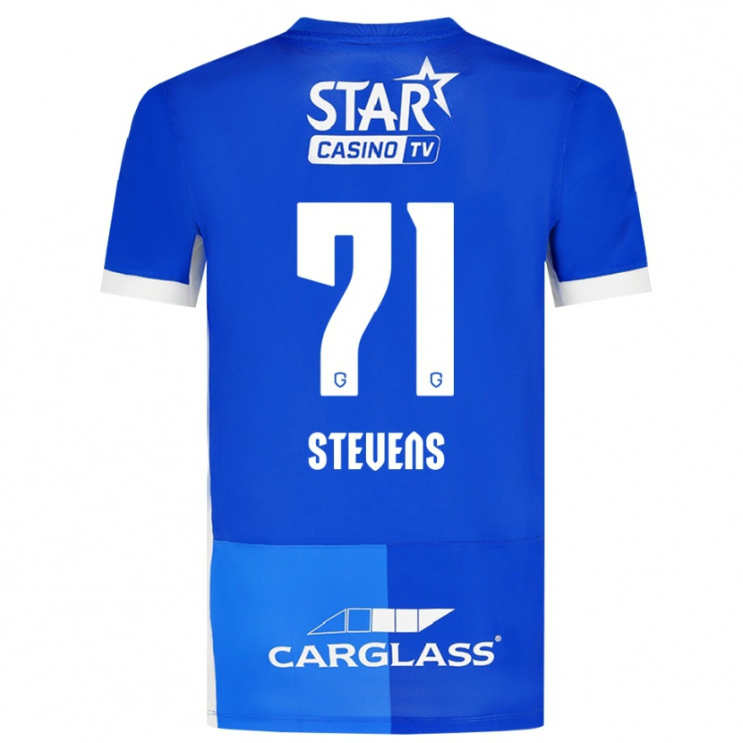 Danxen Męski Brent Stevens #71 Średni Niebieski Królewski Niebieski Biały Domowa Koszulka 2026/27 Koszulki Klubowe