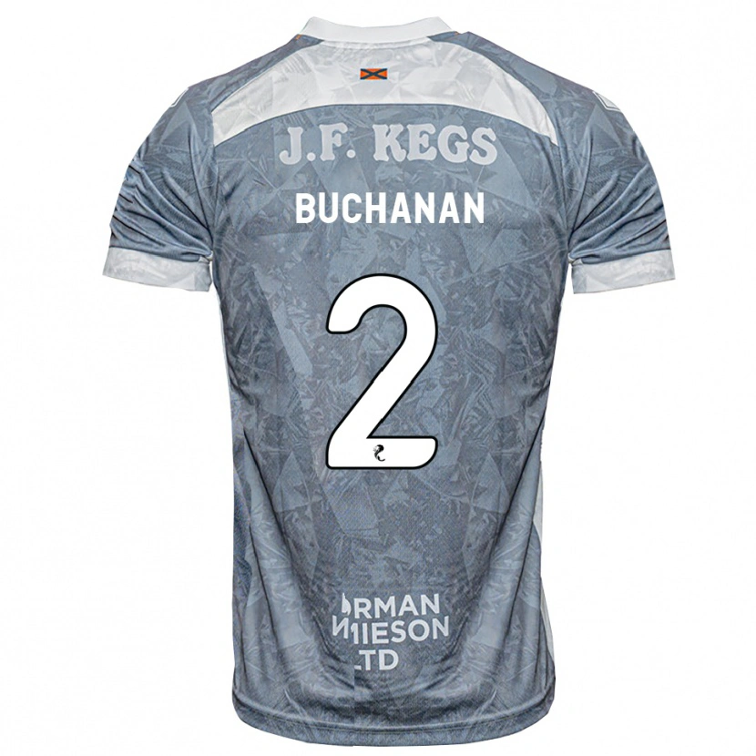 Danxen Męski Marcus Buchanan #2 Jasny Szary Łupek Wyjazdowa Koszulka 2026/27 Koszulki Klubowe