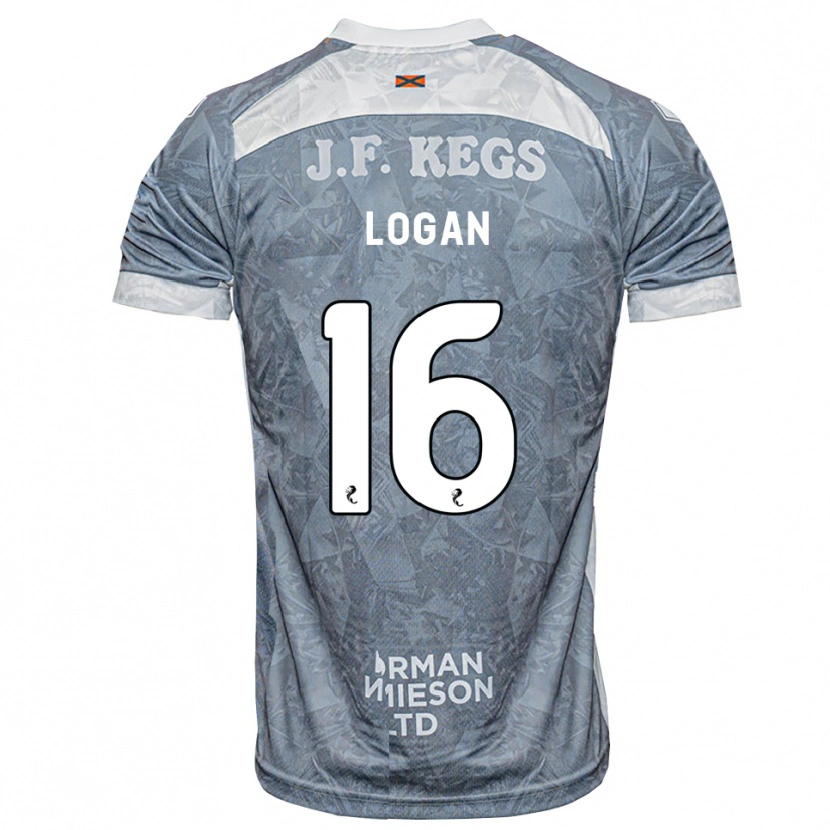Danxen Męski Alex Logan #16 Jasny Szary Łupek Wyjazdowa Koszulka 2026/27 Koszulki Klubowe