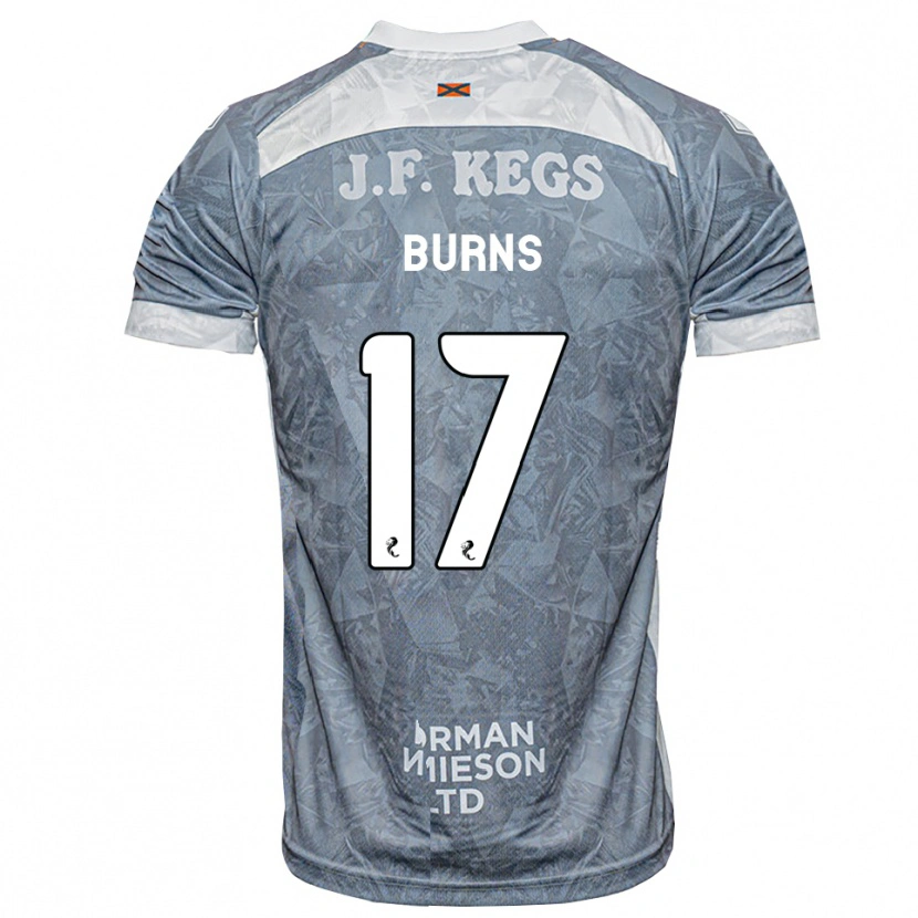 Danxen Męski Megan Burns #17 Jasny Szary Łupek Wyjazdowa Koszulka 2026/27 Koszulki Klubowe
