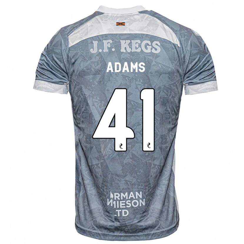 Danxen Męski Ruairidh Adams #41 Jasny Szary Łupek Wyjazdowa Koszulka 2026/27 Koszulki Klubowe