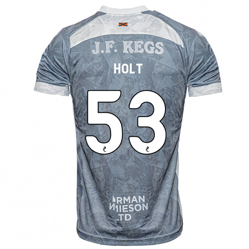 Danxen Męski Josh Holt #53 Jasny Szary Łupek Wyjazdowa Koszulka 2026/27 Koszulki Klubowe