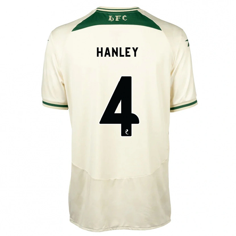 Danxen Męski Grant Hanley #4 Biały Las Zielony Wyjazdowa Koszulka 2026/27 Koszulki Klubowe