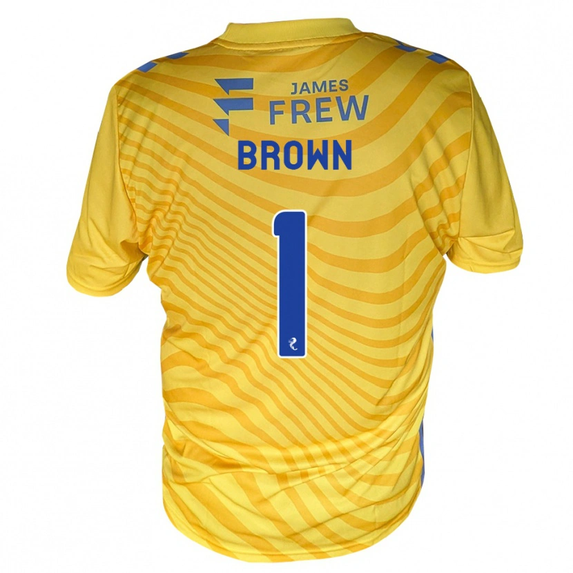 Danxen Męski Dylan Brown #1 Królewski Niebieski Żółty Wyjazdowa Koszulka 2026/27 Koszulki Klubowe