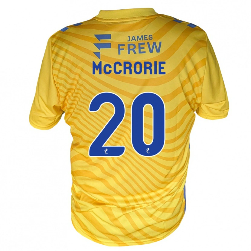 Danxen Męski Robby Mccrorie #20 Królewski Niebieski Żółty Wyjazdowa Koszulka 2026/27 Koszulki Klubowe