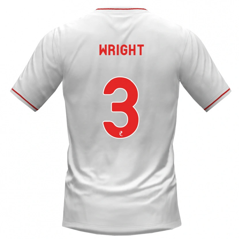 Danxen Męski Duncan Wright #3 Biały Czerwony Wyjazdowa Koszulka 2026/27 Koszulki Klubowe