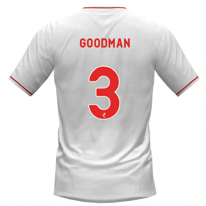 Danxen Męski Mya Goodman #3 Biały Czerwony Wyjazdowa Koszulka 2026/27 Koszulki Klubowe