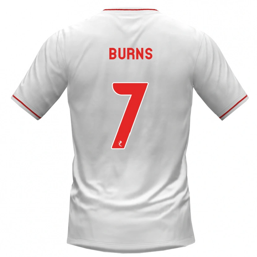 Danxen Męski Erin Burns #7 Biały Czerwony Wyjazdowa Koszulka 2026/27 Koszulki Klubowe