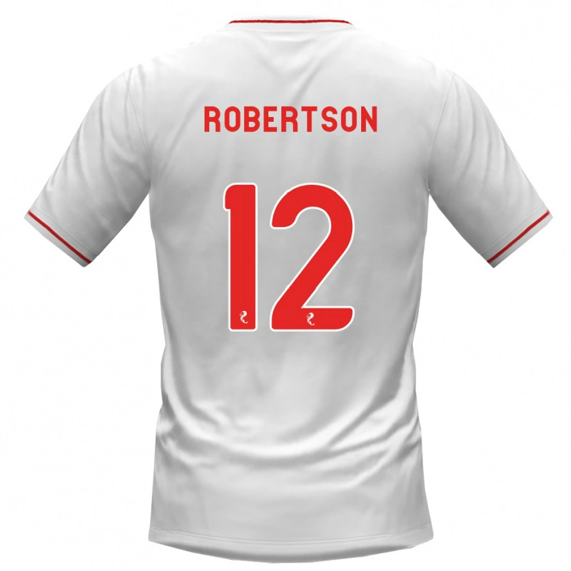 Danxen Męski Mitchell Robertson #12 Biały Czerwony Wyjazdowa Koszulka 2026/27 Koszulki Klubowe
