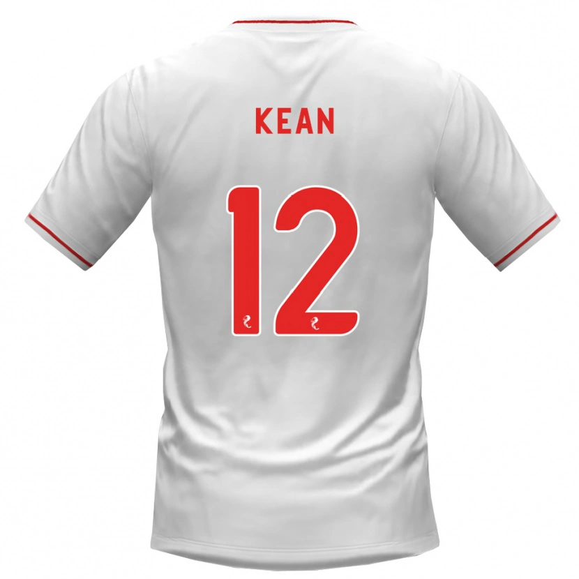 Danxen Męski Chloe Kean #12 Biały Czerwony Wyjazdowa Koszulka 2026/27 Koszulki Klubowe