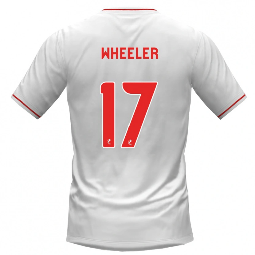 Danxen Męski Jessica Wheeler #17 Biały Czerwony Wyjazdowa Koszulka 2026/27 Koszulki Klubowe