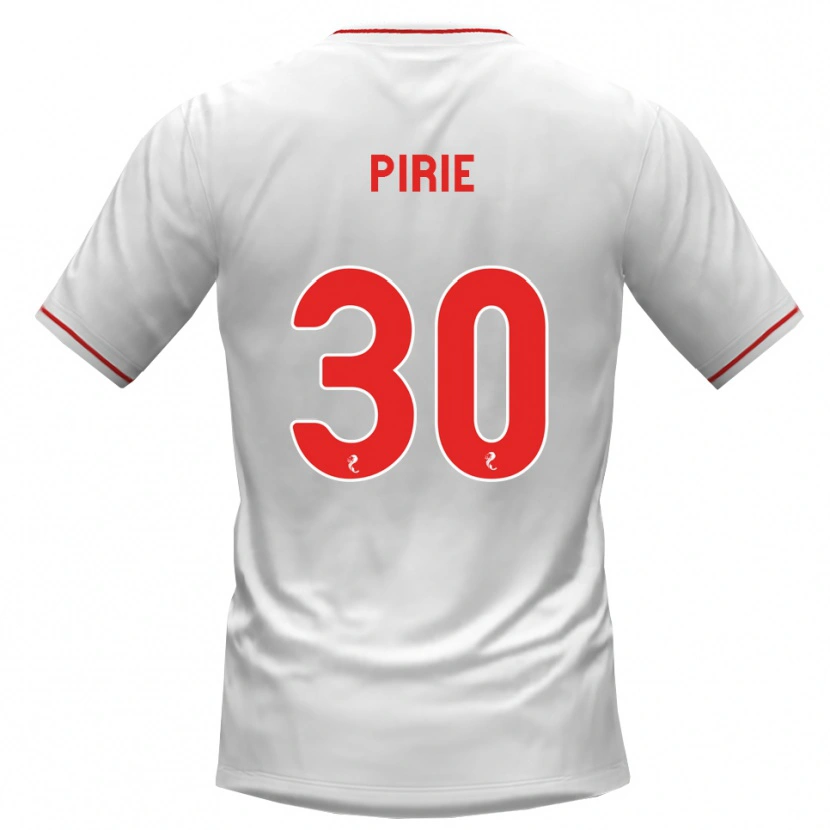 Danxen Męski Rachel Pirie #30 Biały Czerwony Wyjazdowa Koszulka 2026/27 Koszulki Klubowe