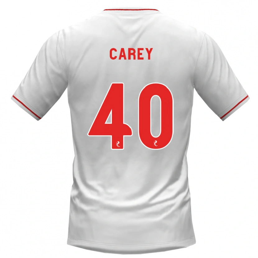 Danxen Męski Graham Carey #40 Biały Czerwony Wyjazdowa Koszulka 2026/27 Koszulki Klubowe