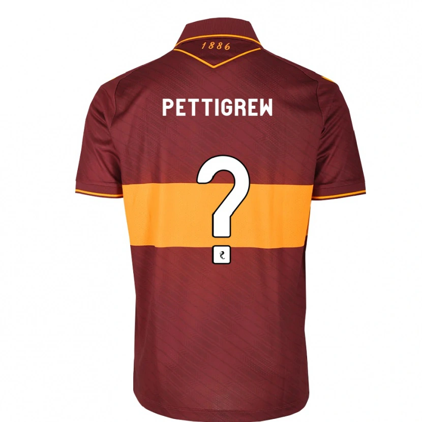 Danxen Męski Matthew Pettigrew #0 Pomarańczowy Bordowy Wyjazdowa Koszulka 2026/27 Koszulki Klubowe
