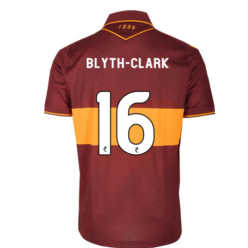 Danxen Męski Mason Blyth-Clark #16 Pomarańczowy Bordowy Wyjazdowa Koszulka 2026/27 Koszulki Klubowe