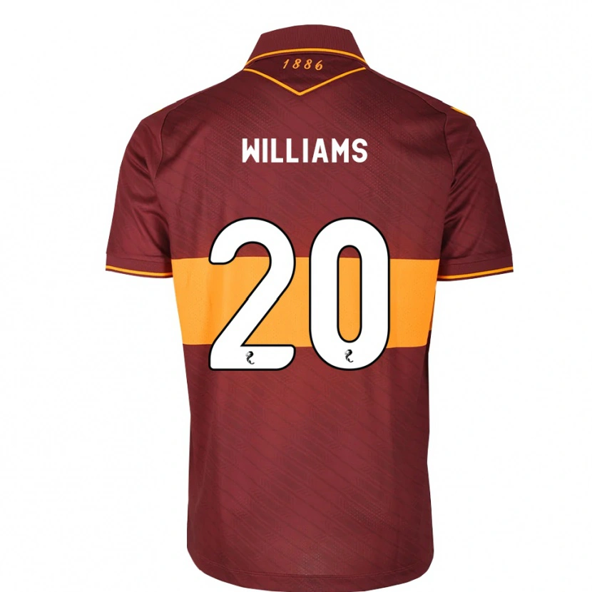 Danxen Męski Dylan Williams #20 Pomarańczowy Bordowy Wyjazdowa Koszulka 2026/27 Koszulki Klubowe