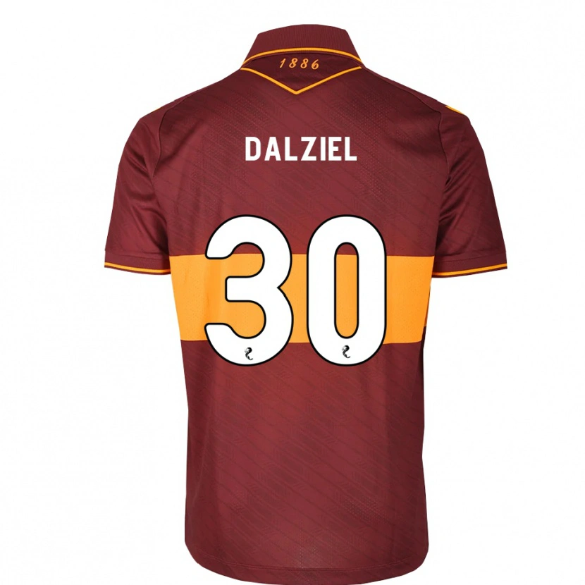 Danxen Męski Jack Dalziel #30 Pomarańczowy Bordowy Wyjazdowa Koszulka 2026/27 Koszulki Klubowe
