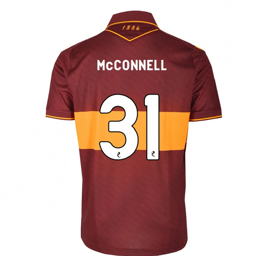 Danxen Męski Jack Mcconnell #31 Pomarańczowy Bordowy Wyjazdowa Koszulka 2026/27 Koszulki Klubowe