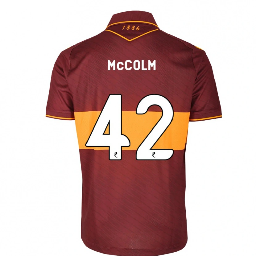 Danxen Męski Rocco Mccolm #42 Pomarańczowy Bordowy Wyjazdowa Koszulka 2026/27 Koszulki Klubowe