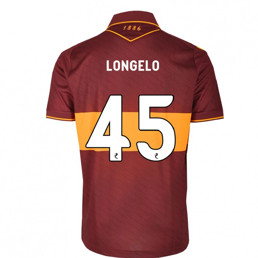 Danxen Męski Emmanuel Longelo #45 Pomarańczowy Bordowy Wyjazdowa Koszulka 2026/27 Koszulki Klubowe