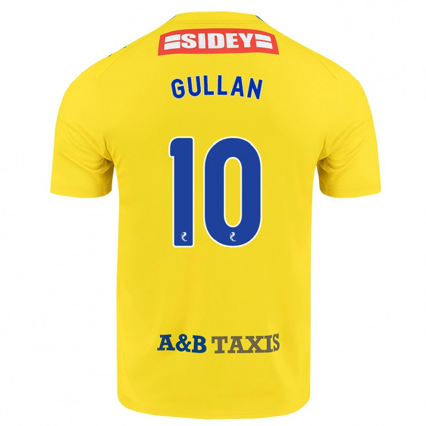 Danxen Męski Jamie Gullan #10 Żółty Niebieski Czarny Wyjazdowa Koszulka 2026/27 Koszulki Klubowe