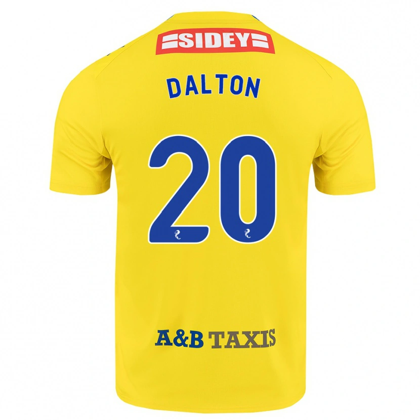 Danxen Męski Sean Dalton #20 Żółty Niebieski Czarny Wyjazdowa Koszulka 2026/27 Koszulki Klubowe