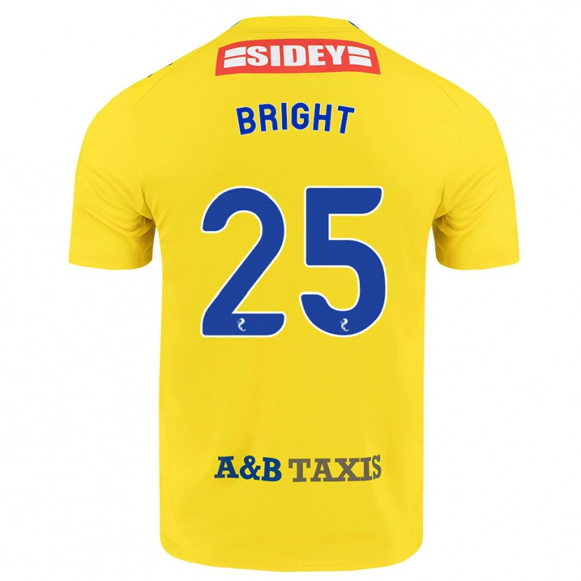 Danxen Męski Scott Bright #25 Żółty Niebieski Czarny Wyjazdowa Koszulka 2026/27 Koszulki Klubowe
