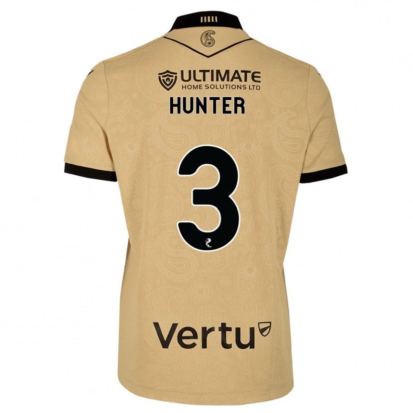 Danxen Męski Lyle Hunter #3 Drewniany Czarny Wyjazdowa Koszulka 2026/27 Koszulki Klubowe