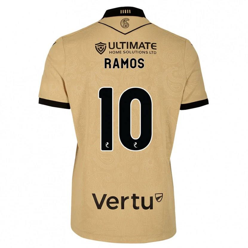 Danxen Męski Samuel Ramos #10 Drewniany Czarny Wyjazdowa Koszulka 2026/27 Koszulki Klubowe