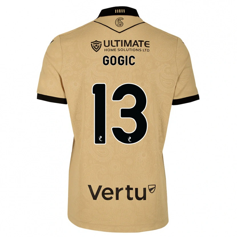 Danxen Męski Alex Gogic #13 Drewniany Czarny Wyjazdowa Koszulka 2026/27 Koszulki Klubowe