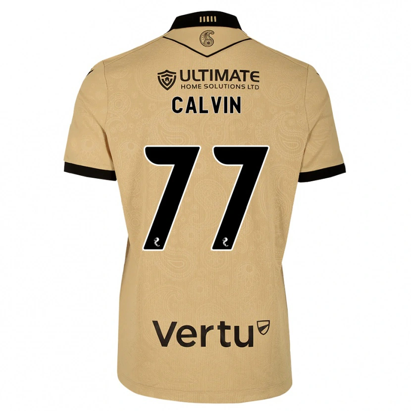 Danxen Męski Jalmaro Calvin #77 Drewniany Czarny Wyjazdowa Koszulka 2026/27 Koszulki Klubowe