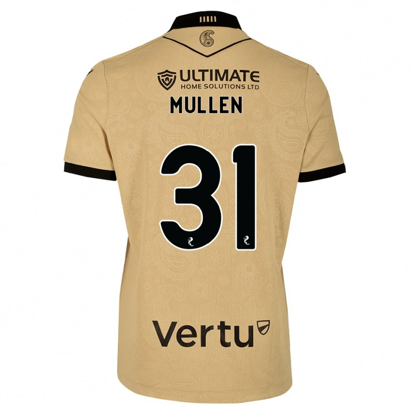 Danxen Męski Ryan Mullen #31 Drewniany Czarny Wyjazdowa Koszulka 2026/27 Koszulki Klubowe