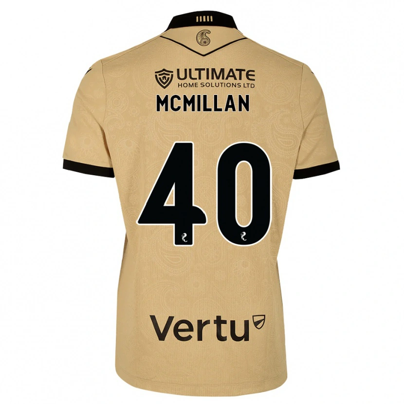 Danxen Męski Caiden Mcmillan #40 Drewniany Czarny Wyjazdowa Koszulka 2026/27 Koszulki Klubowe