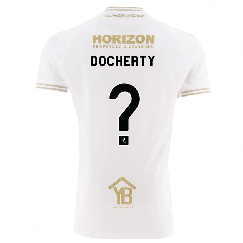 Danxen Męski Rachel Docherty #0 Pszeniczny Biały Wyjazdowa Koszulka 2026/27 Koszulki Klubowe