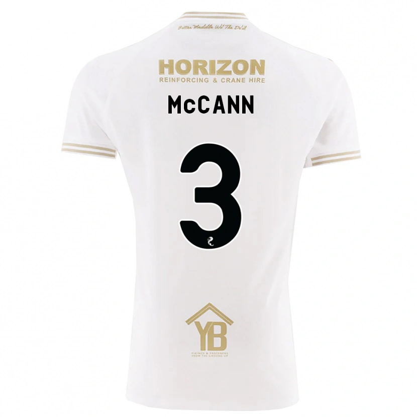 Danxen Męski Leon Mccann #3 Pszeniczny Biały Wyjazdowa Koszulka 2026/27 Koszulki Klubowe
