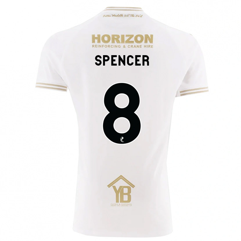 Danxen Męski Brad Spencer #8 Pszeniczny Biały Wyjazdowa Koszulka 2026/27 Koszulki Klubowe