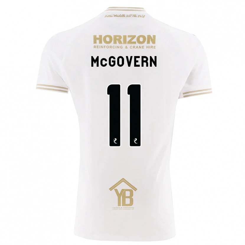 Danxen Męski Paul Mcgovern #11 Pszeniczny Biały Wyjazdowa Koszulka 2026/27 Koszulki Klubowe
