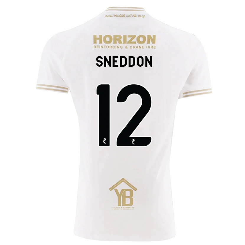 Danxen Męski Jamie Sneddon #12 Pszeniczny Biały Wyjazdowa Koszulka 2026/27 Koszulki Klubowe