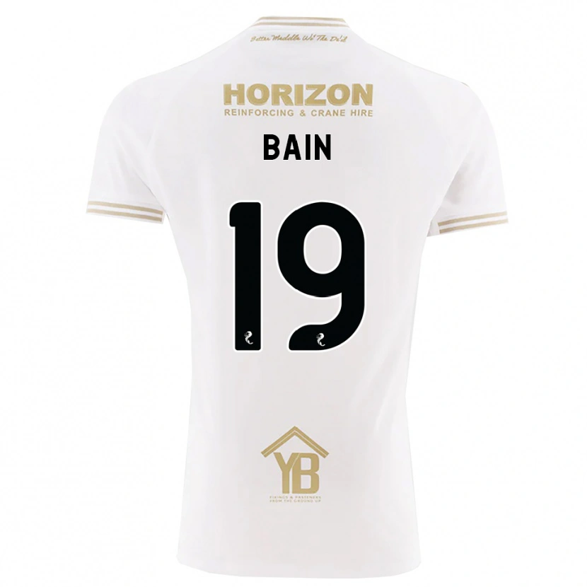 Danxen Męski Scott Bain #19 Pszeniczny Biały Wyjazdowa Koszulka 2026/27 Koszulki Klubowe