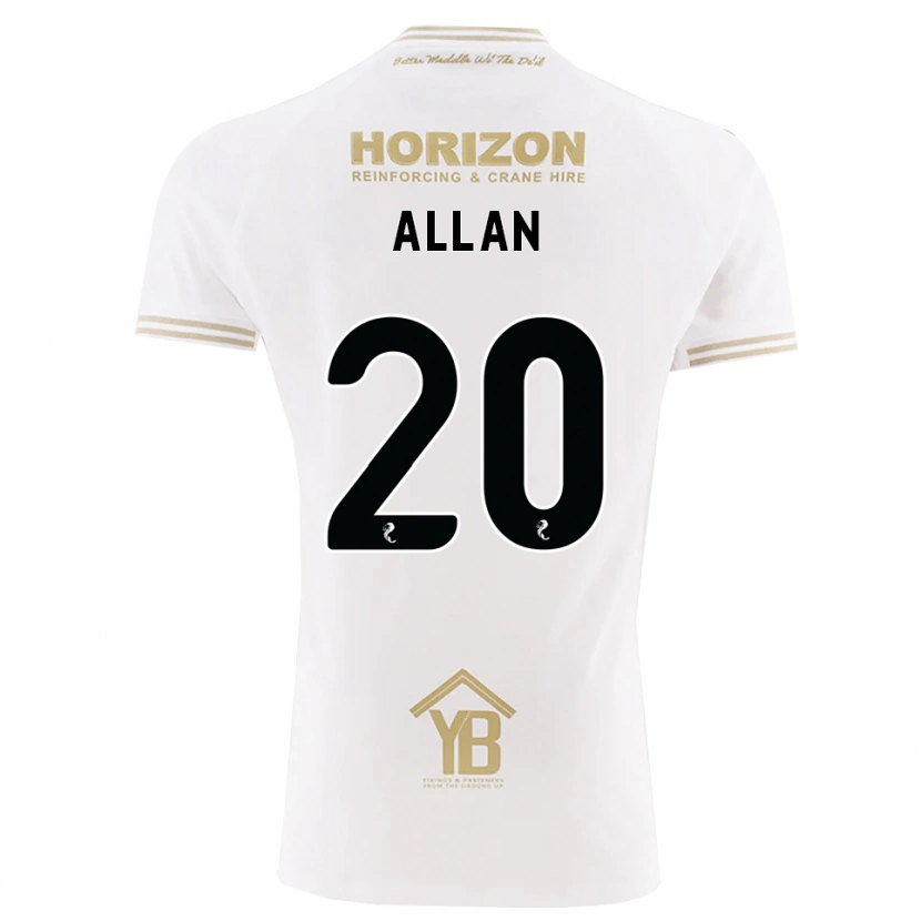 Danxen Męski Connor Allan #20 Pszeniczny Biały Wyjazdowa Koszulka 2026/27 Koszulki Klubowe