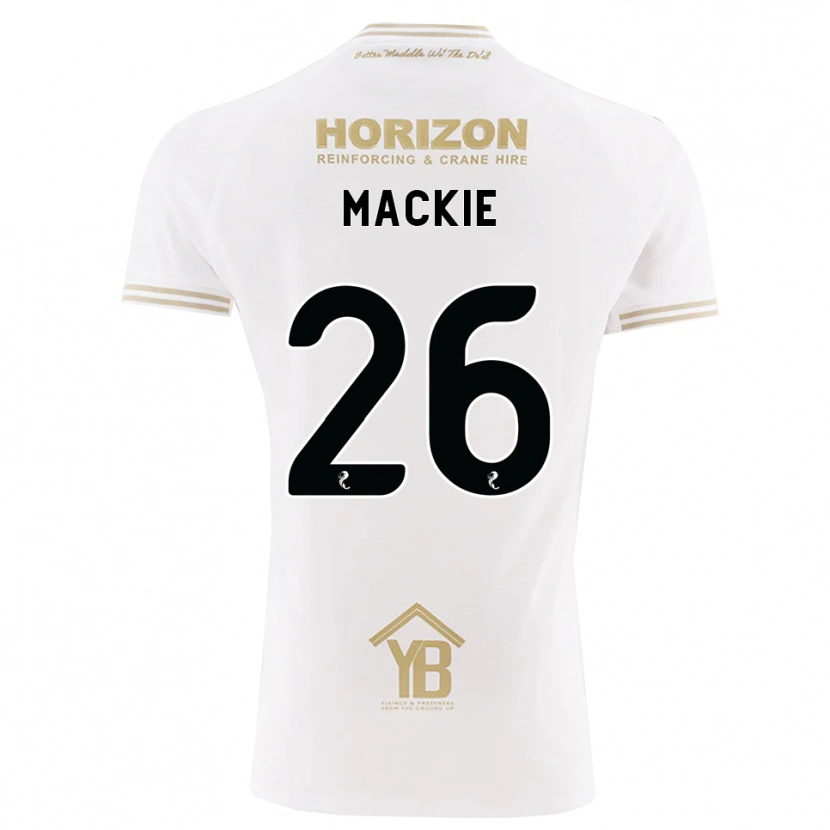 Danxen Męski Sean Mackie #26 Pszeniczny Biały Wyjazdowa Koszulka 2026/27 Koszulki Klubowe
