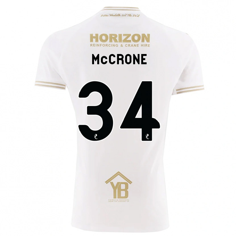 Danxen Męski Caelan Mccrone #34 Pszeniczny Biały Wyjazdowa Koszulka 2026/27 Koszulki Klubowe