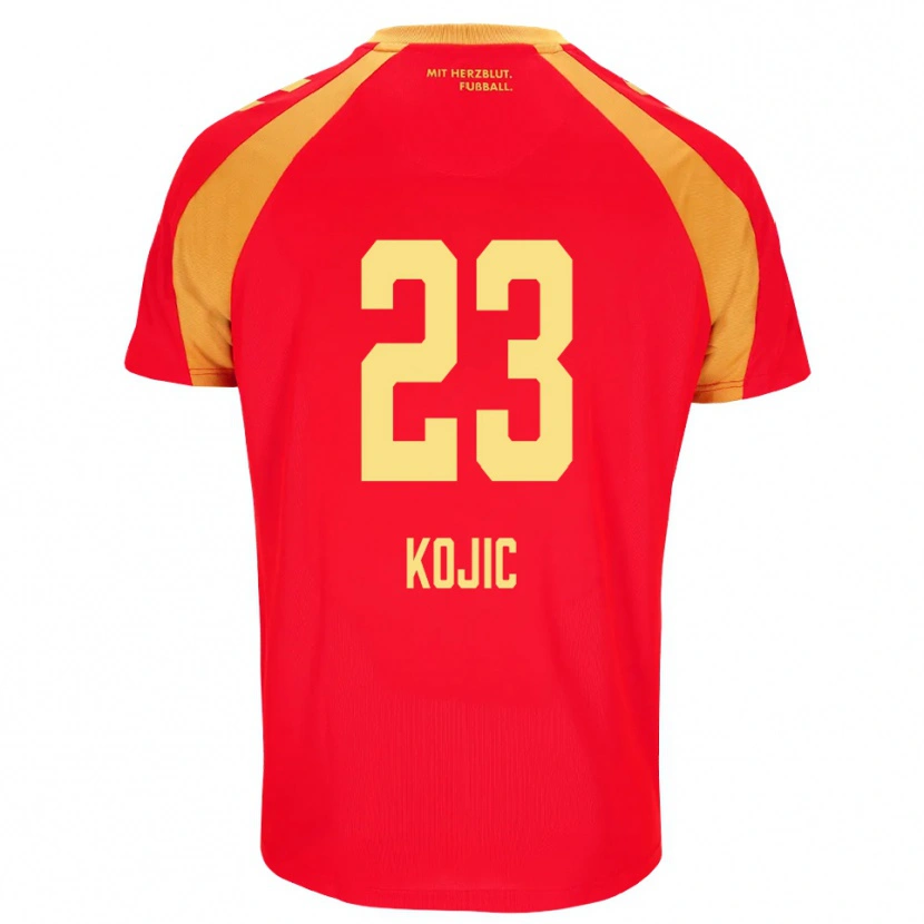 Danxen Męski Stanko Kojic #23 Czerwony Pomarańczowy Czarny Wyjazdowa Koszulka 2026/27 Koszulki Klubowe
