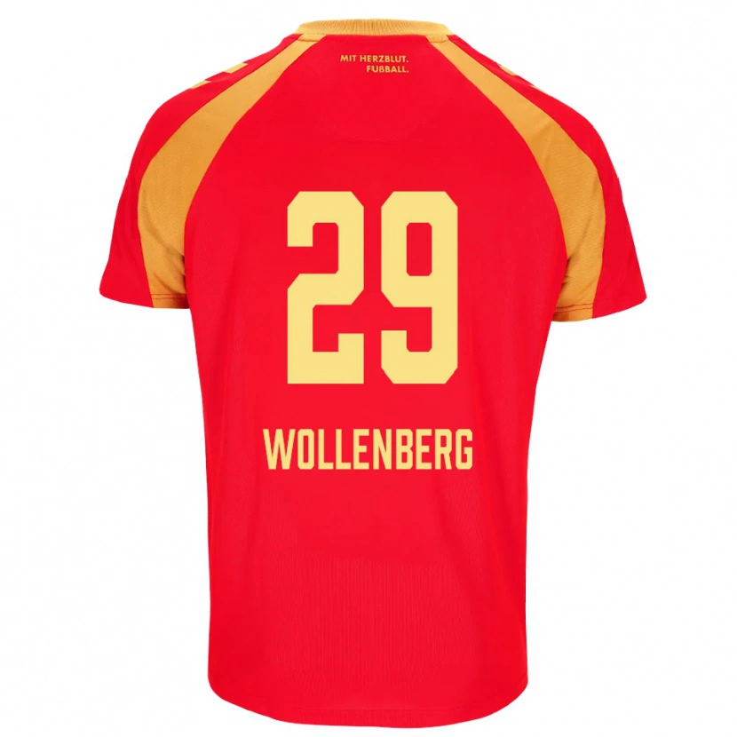 Danxen Męski Paul Wollenberg #29 Czerwony Pomarańczowy Czarny Wyjazdowa Koszulka 2026/27 Koszulki Klubowe