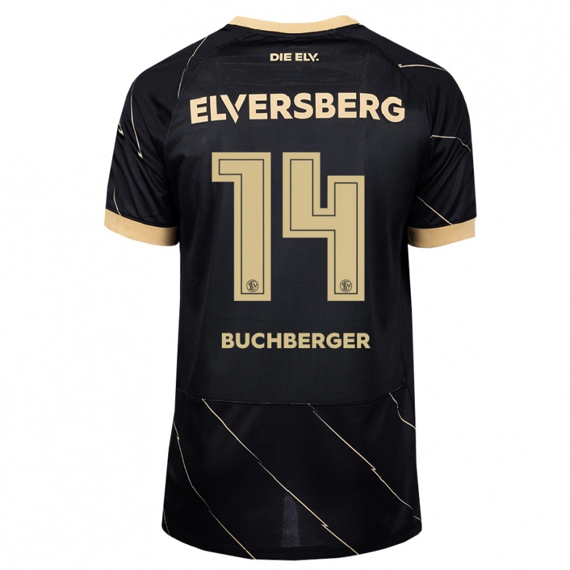 Danxen Męski Jonas Buchberger #14 Czarny Brązowy Wyjazdowa Koszulka 2026/27 Koszulki Klubowe